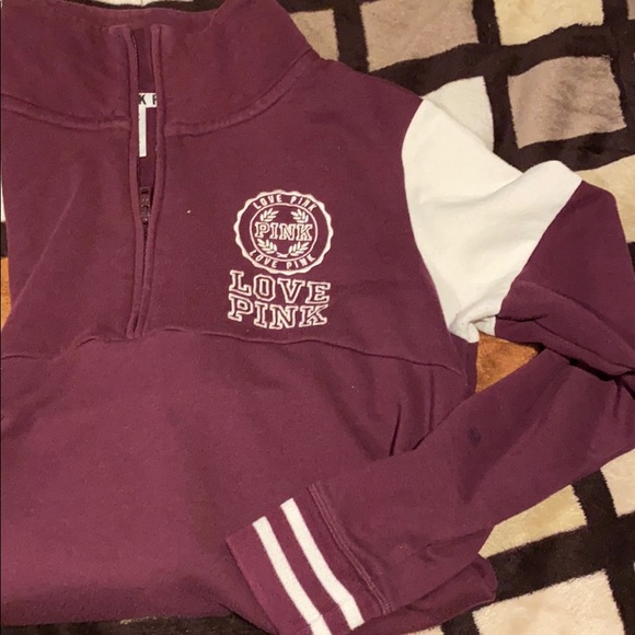 PINK XS 1/4 zip - Picture 1 of 3